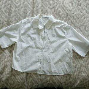 Cropped Alexander Wang cropped cotton blouse